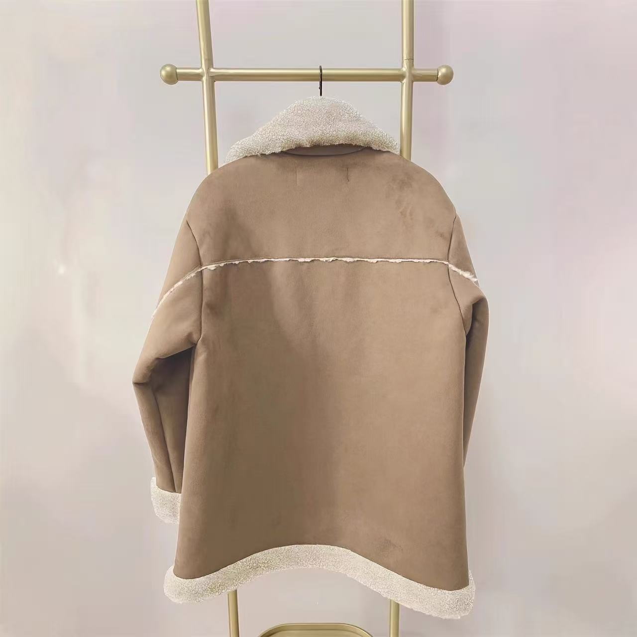 T588-485 Women's winter fur one-piece coat