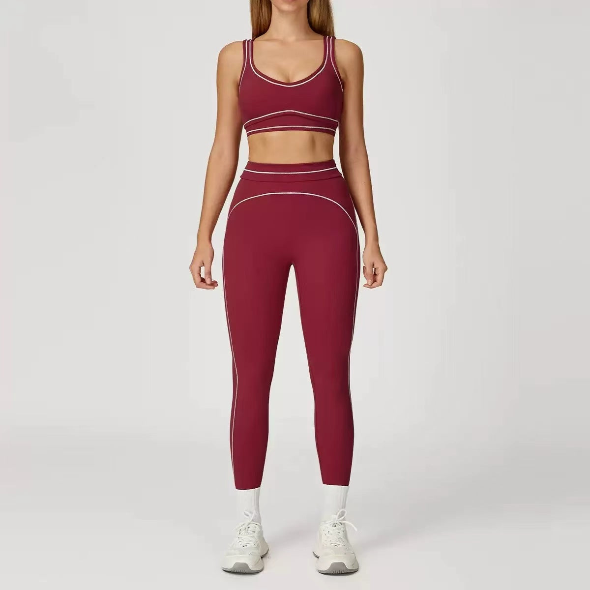 T588-900 Sports fitness yoga quick drying sports vest set