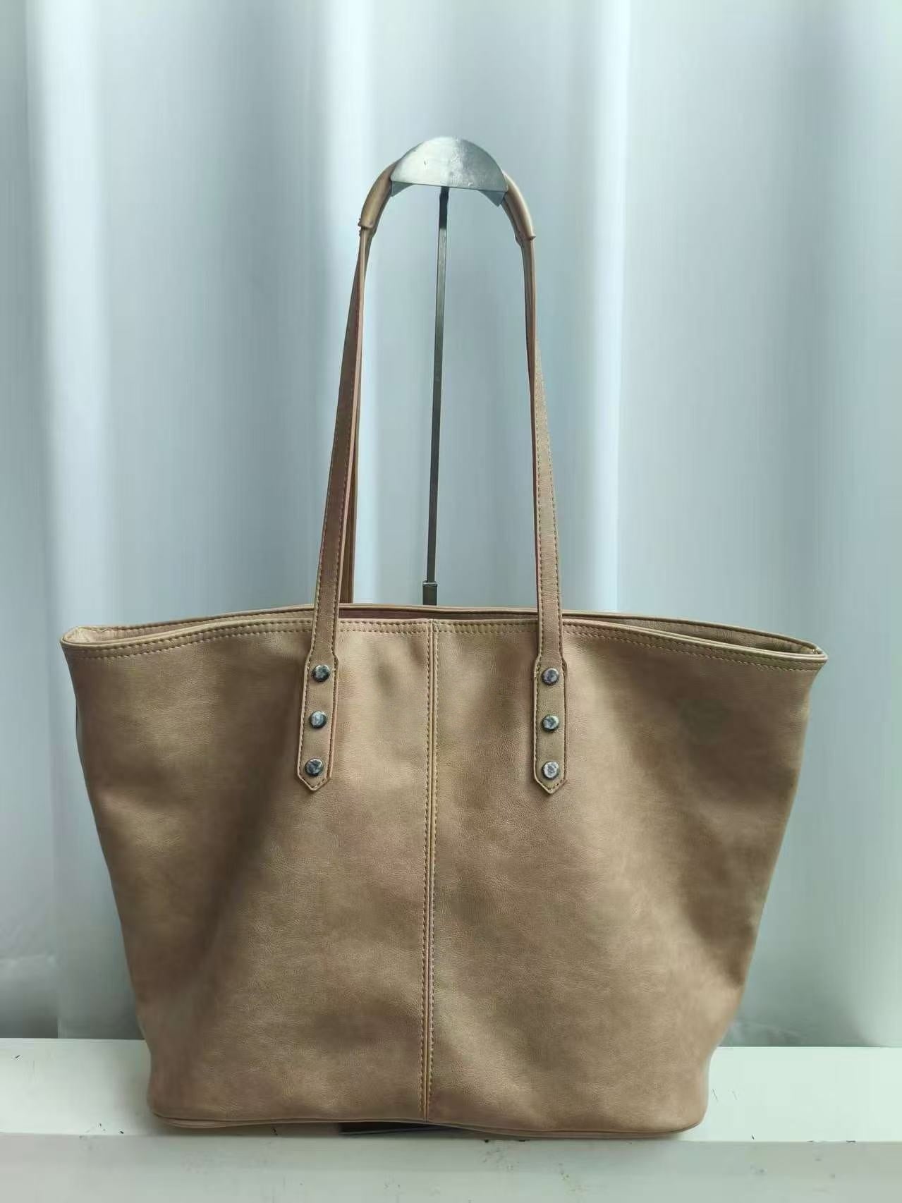 T588-736 Cowhide backpack, large bag, shopping bag