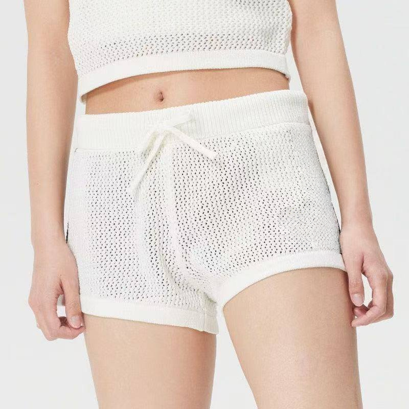 T588-1190   Knitted sports casual loose shorts