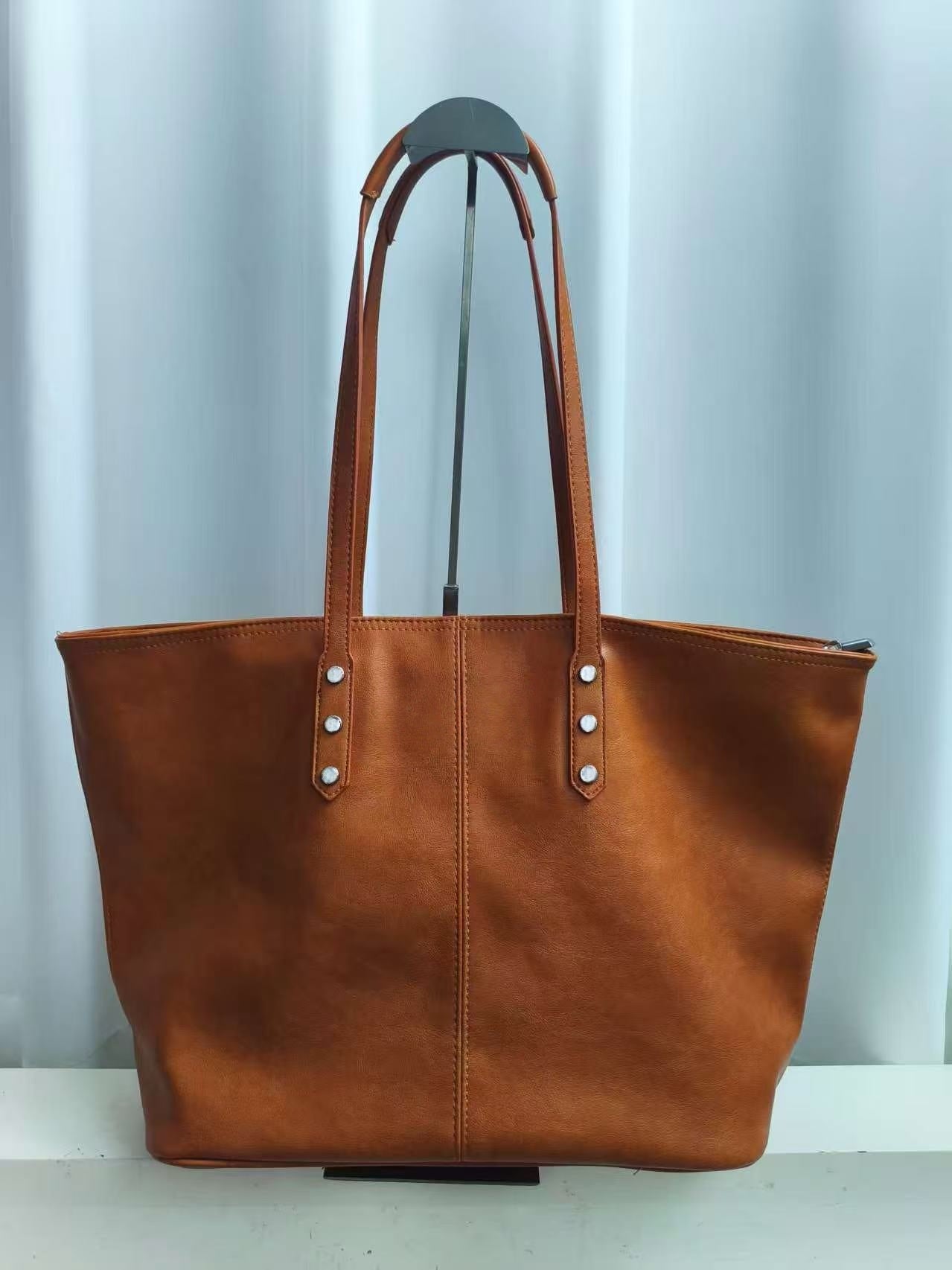 T588-736 Cowhide backpack, large bag, shopping bag