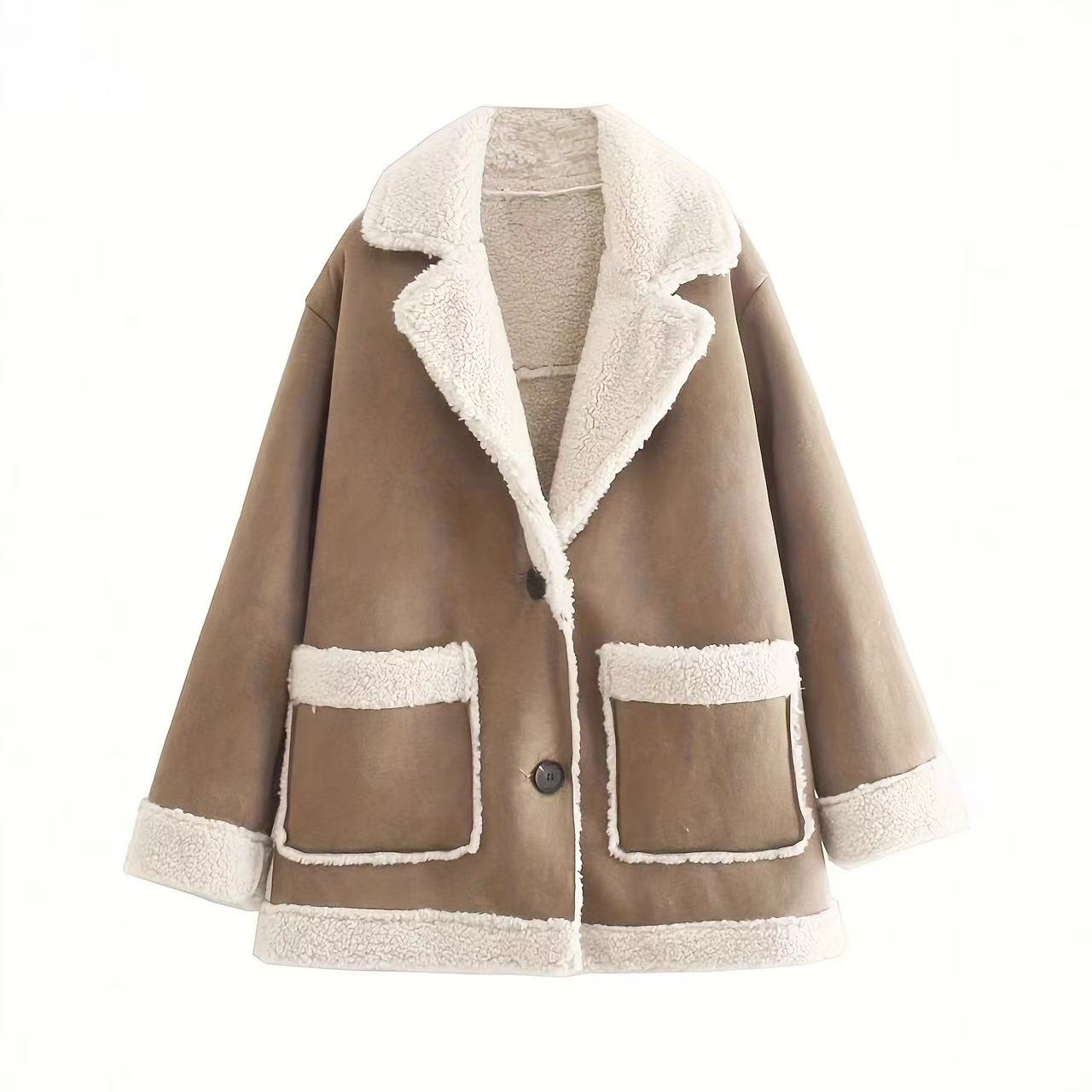 T588-485  Women's winter fur one-piece coat