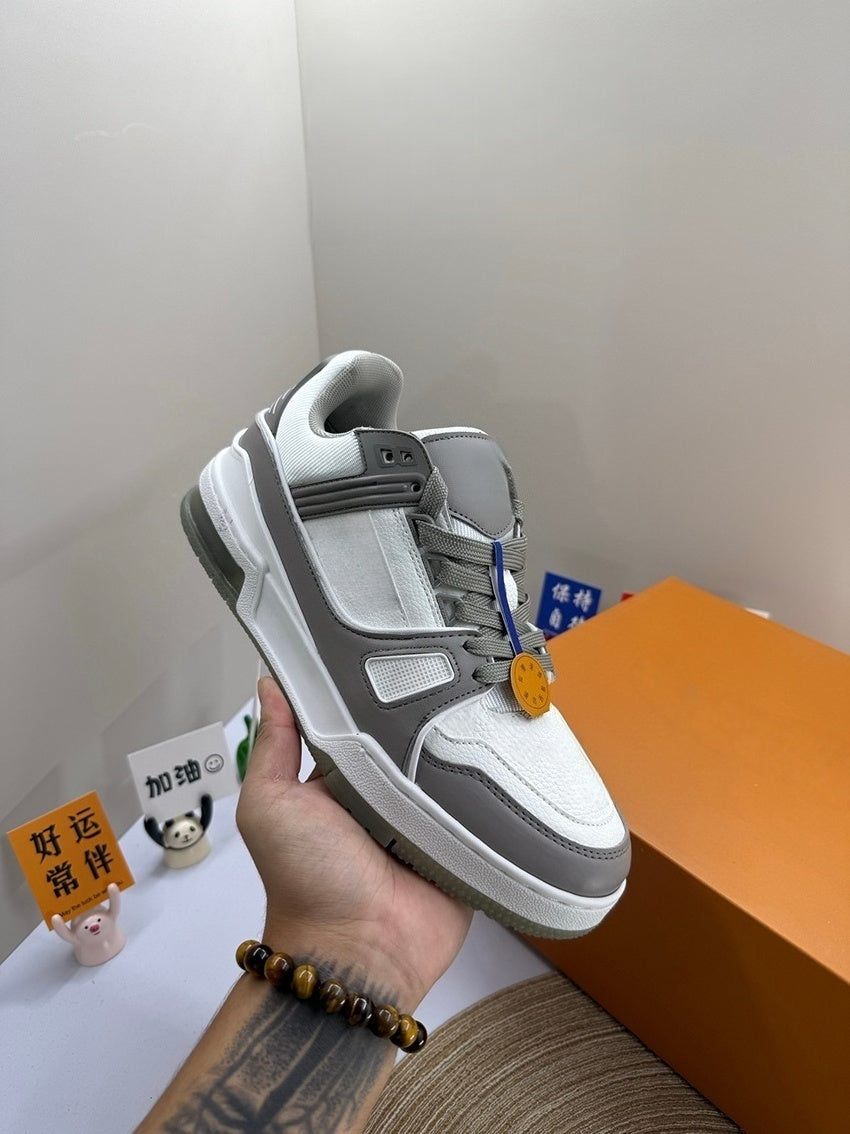 T588-792 Casual retro sports board shoes with color matching