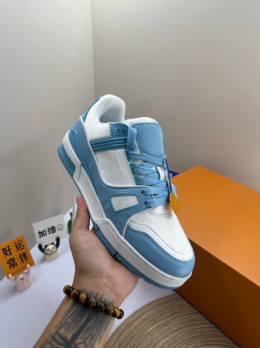 T588-792 Casual retro sports board shoes with color matching