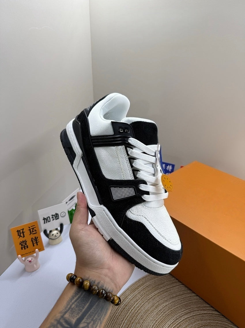 T588-792 Casual retro sports board shoes with color matching