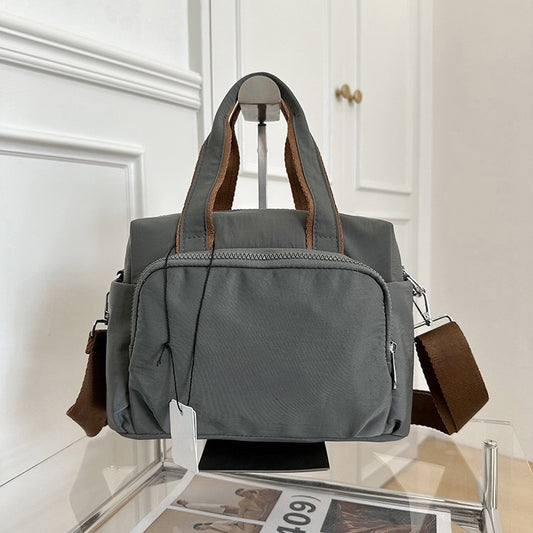 T588-845 Simple and stylish canvas fitness large capacity crossbody bag