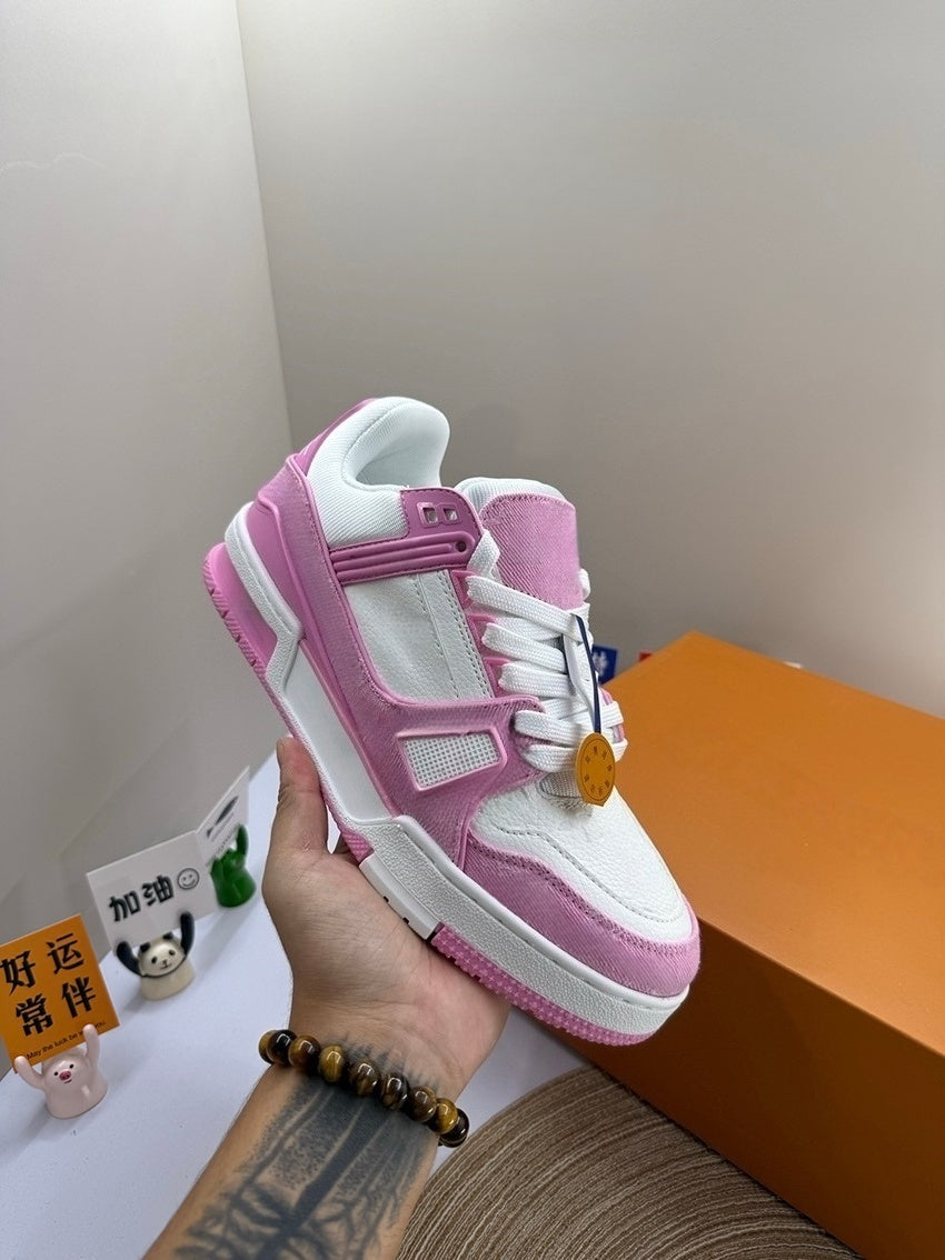 T588-792 Casual retro sports board shoes with color matching