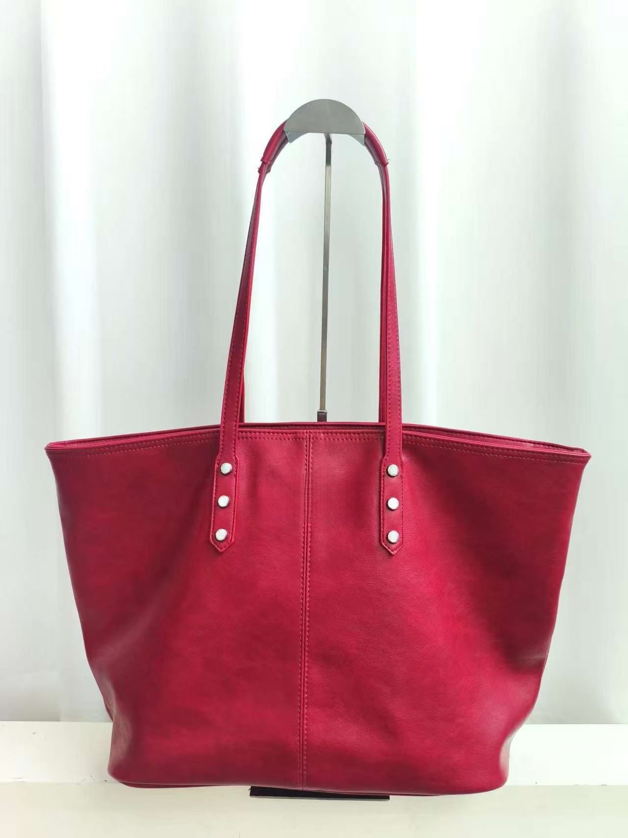 T588-736 Cowhide backpack, large bag, shopping bag