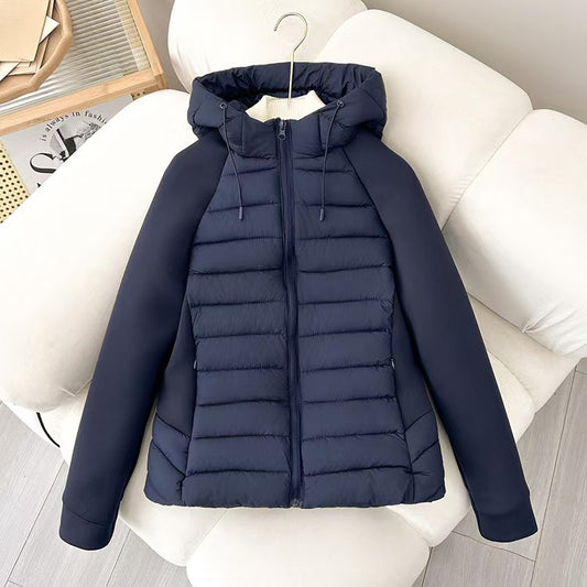 T588-743  Splicing new long coat for slim fit-GYYF