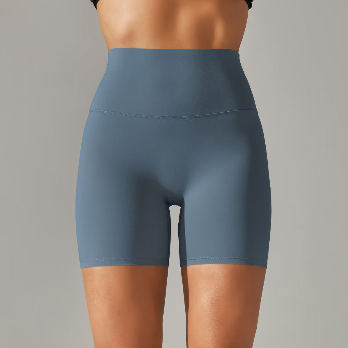 T588-131 Women's shorts, three part pants, high waist, tight fitting, elastic sports and fitness pants
