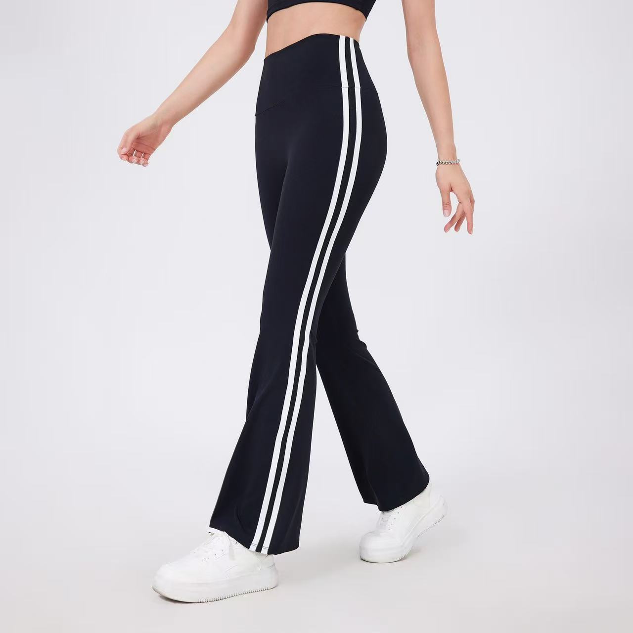 T588-847  High waisted yoga bell bottoms