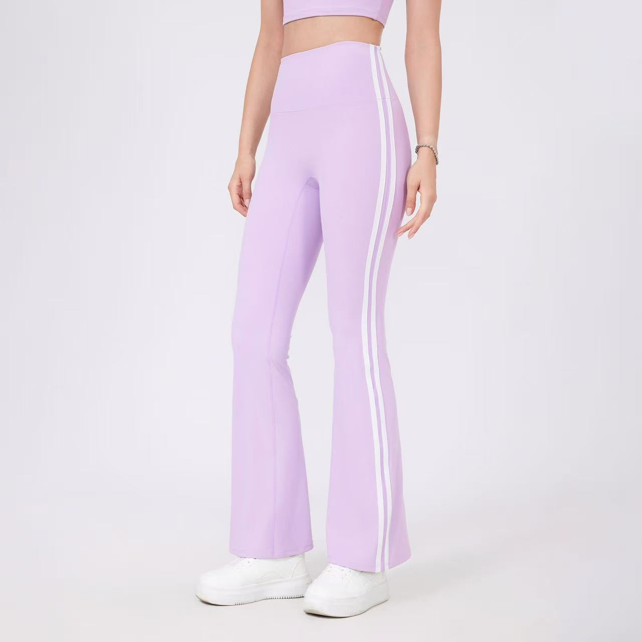 T588-847  High waisted yoga bell bottoms