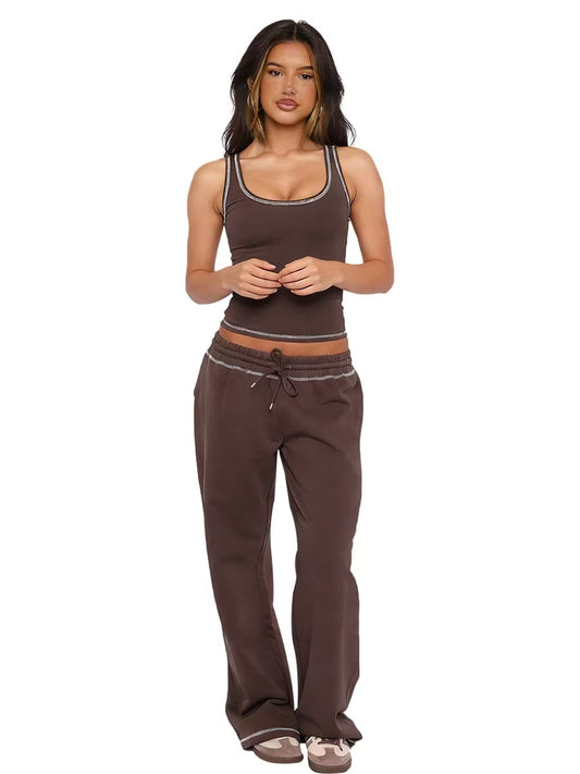 T588-848 Sports suit with casual wide legs