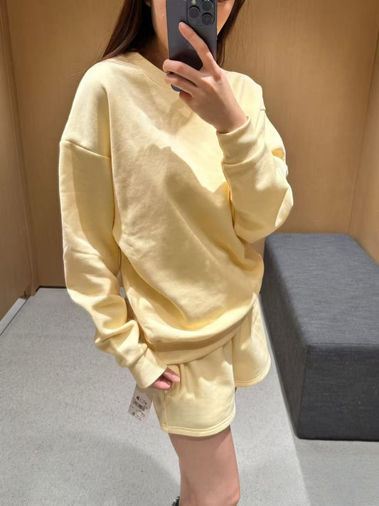 T588-919 Women's sports suit long sleeved shorts