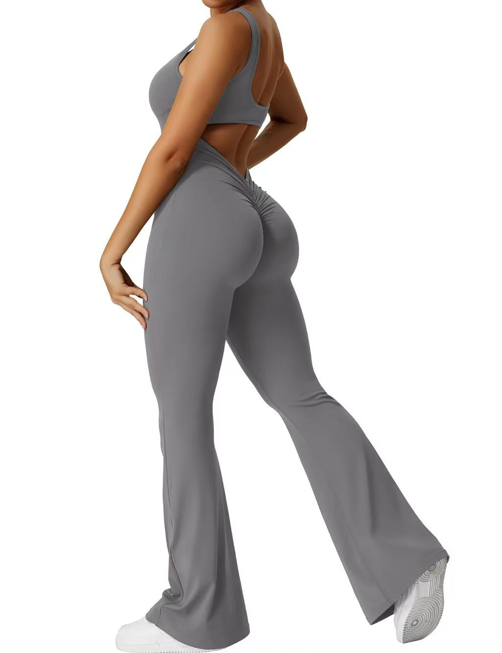 T588-1182  Jumpsuit backless yoga suit