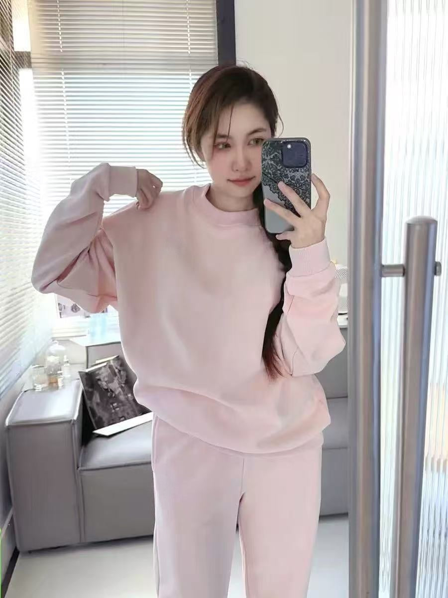 T588-927  Ladies' loose casual outdoor hoodie set