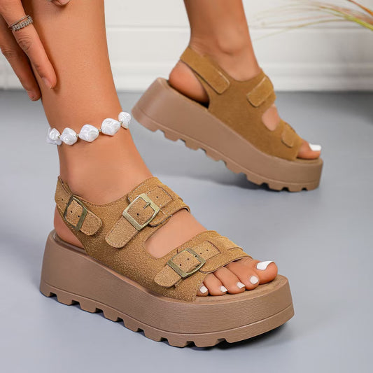 T588-1033 Thick soled sandals for sports, leisure, and anti slip