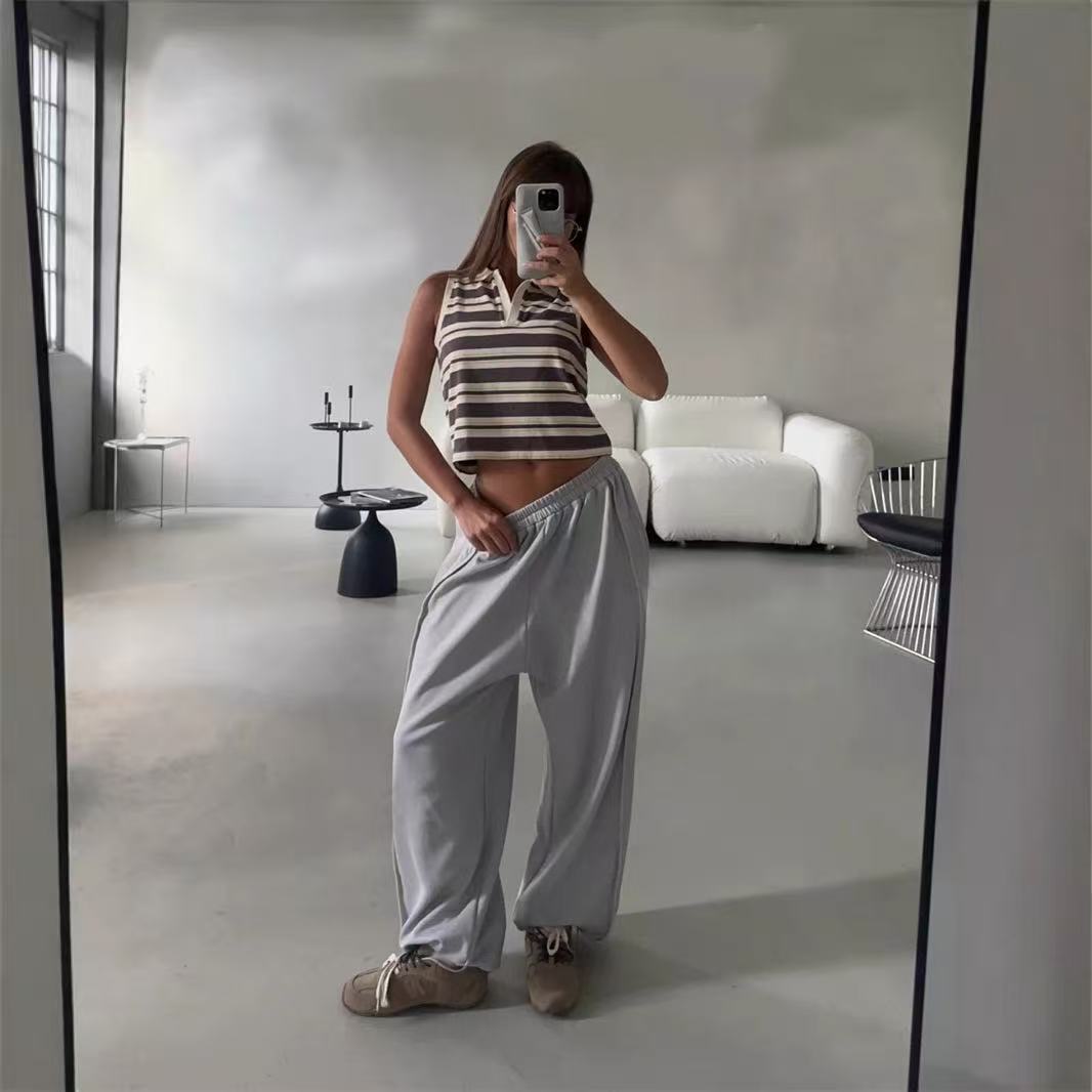 T588-852  Street style loose casual pants