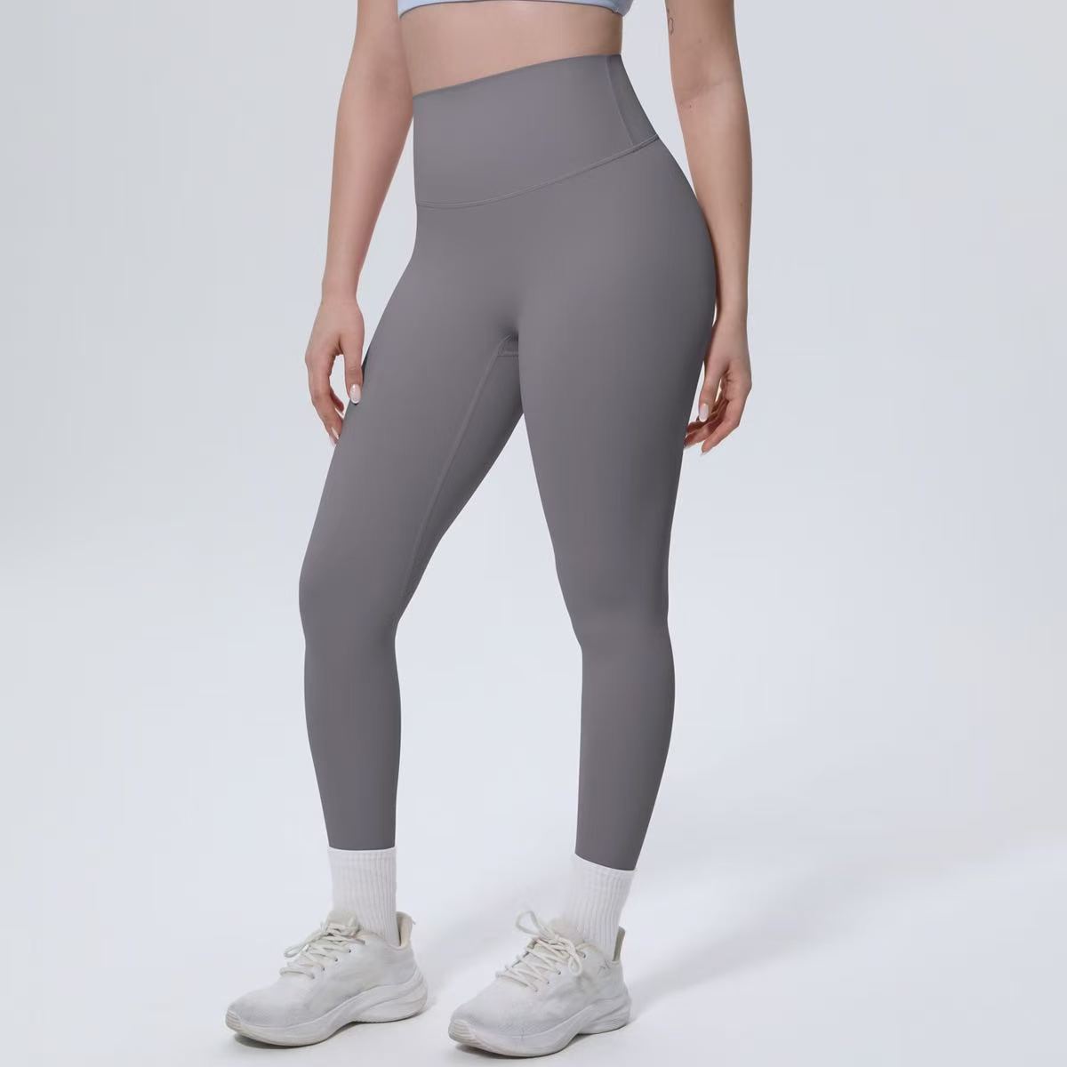High waisted and hip lifting running fitness pants E1279
