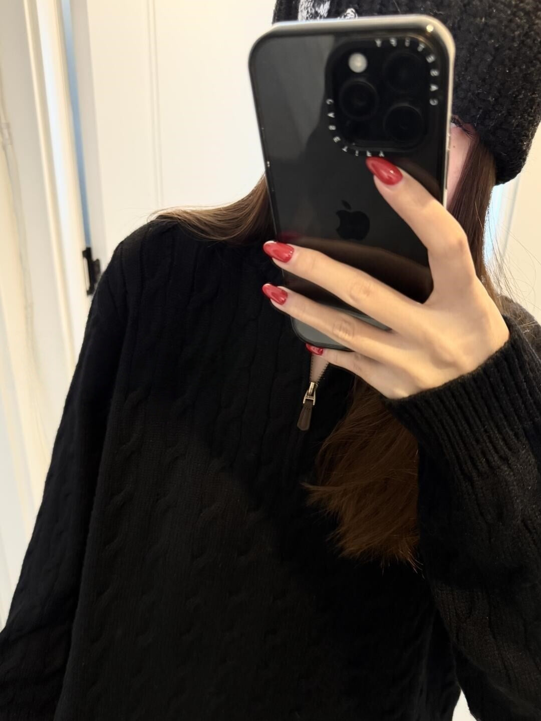 T588-876 Half zip Knitted Sweater Spring and Autumn Edition