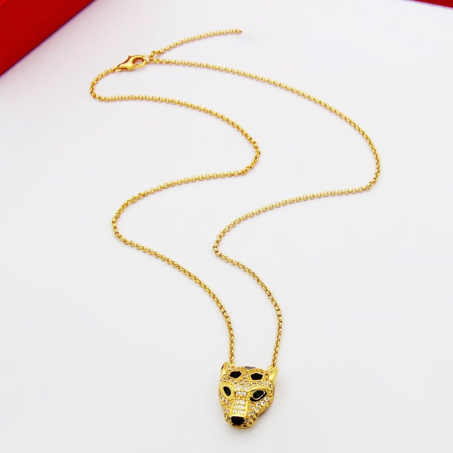 T588-830 Cheetah necklace pendant, niche and high-end