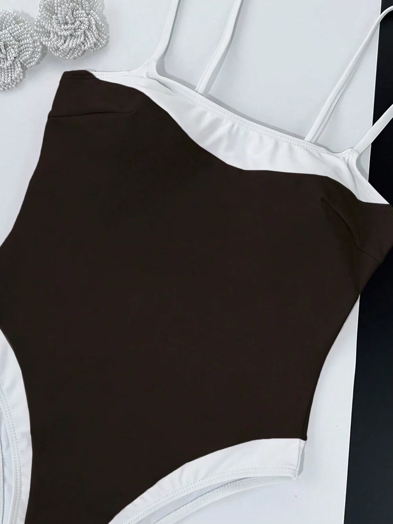 One piece swimsuit solid color beach   E1264