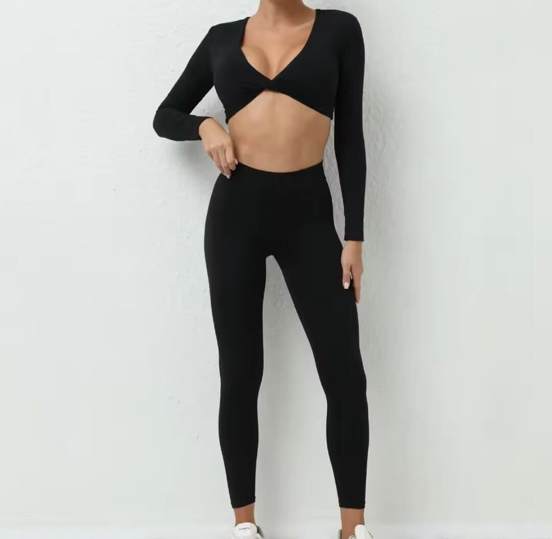 T588-921  Fitness new quick drying women's suit