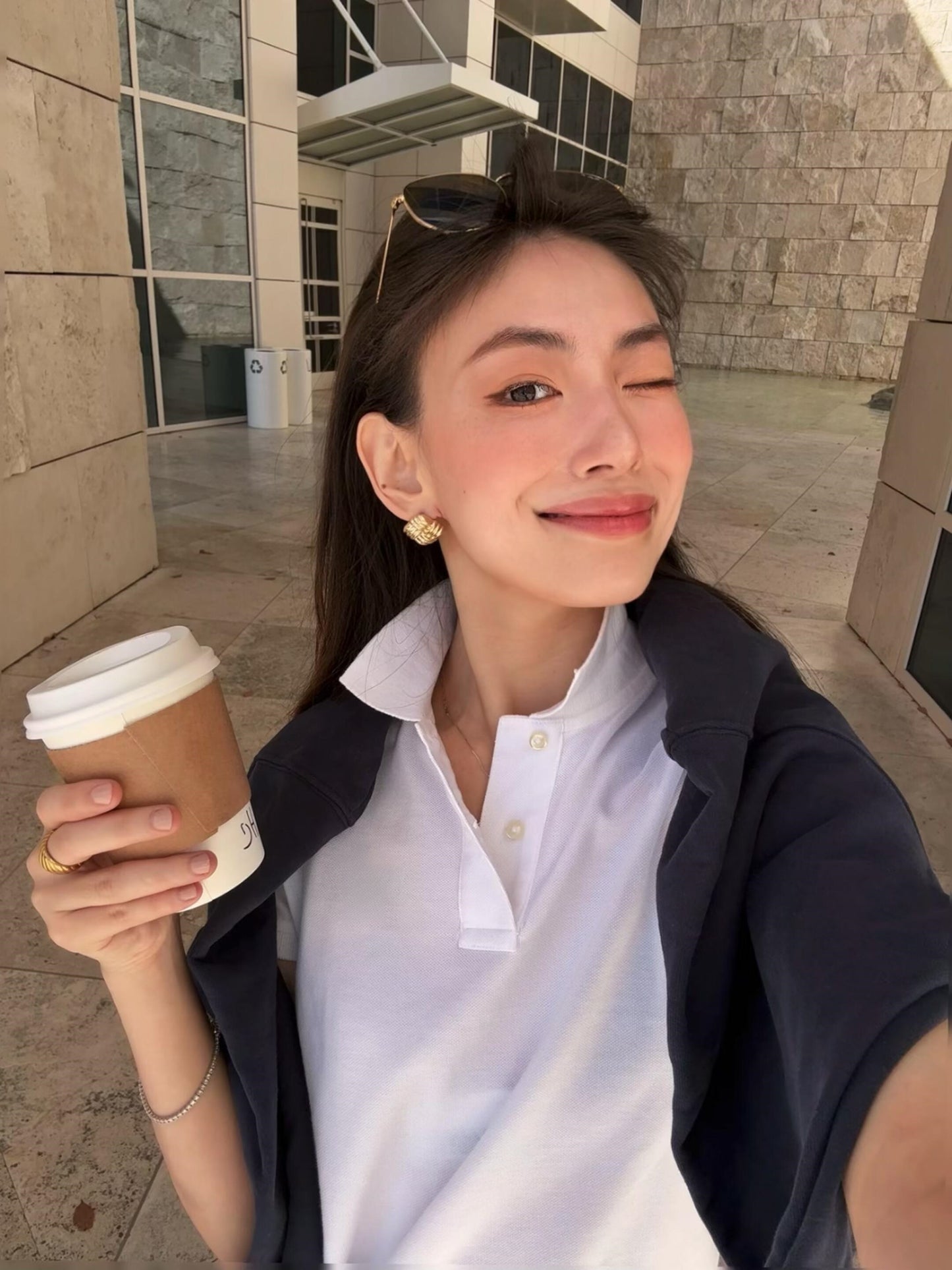 T588-991    Button up shirt women's T-shirt