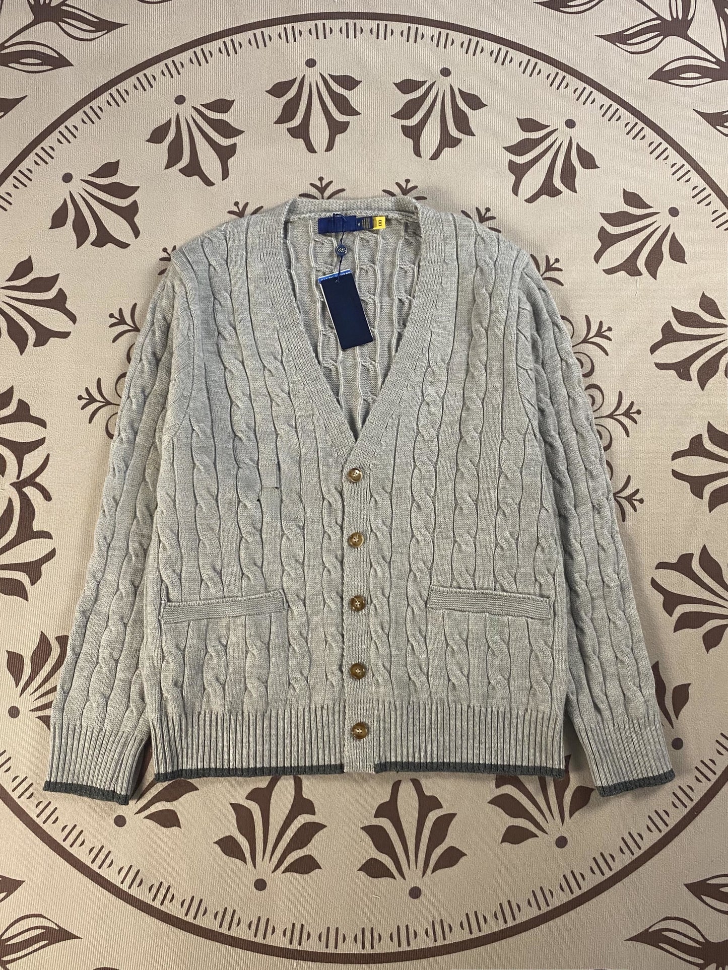 T588-874  V-neck sweater long sleeved casual loose fit