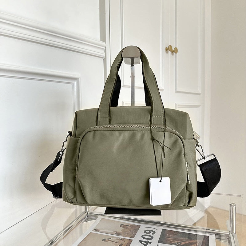 T588-845 Simple and stylish canvas fitness large capacity crossbody bag