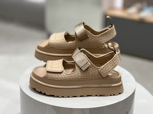T588-1018   Velcro Thick Bottom Beach Sandals