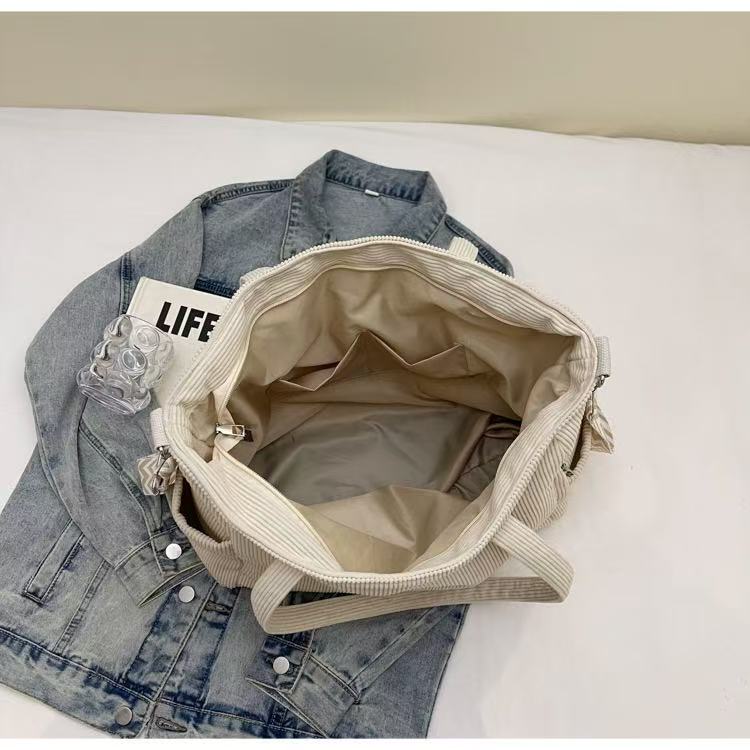 T588-859 Corduroy women's crossbody bag commuting tote bag