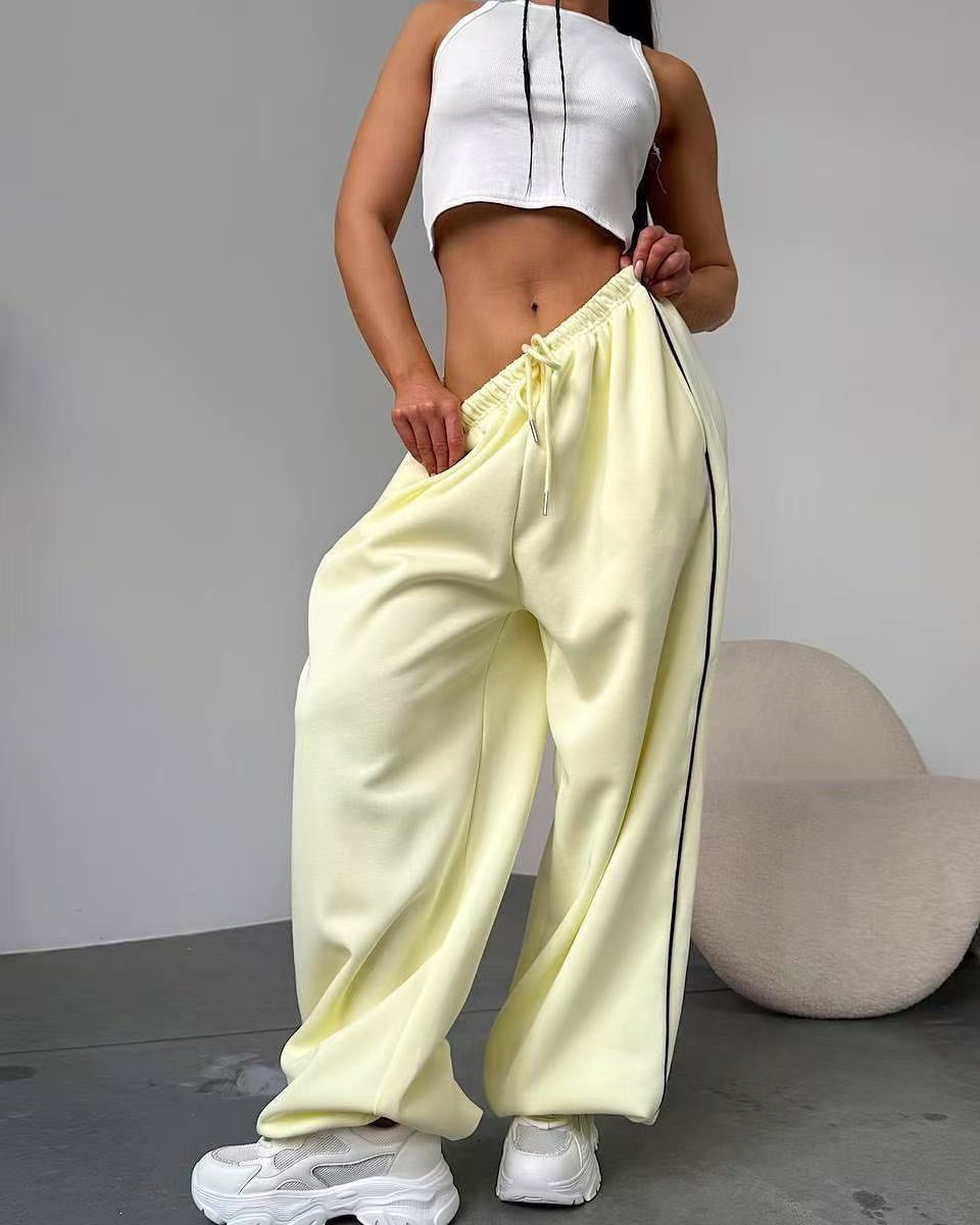 T588-910 Loose and comfortable women's sports pants