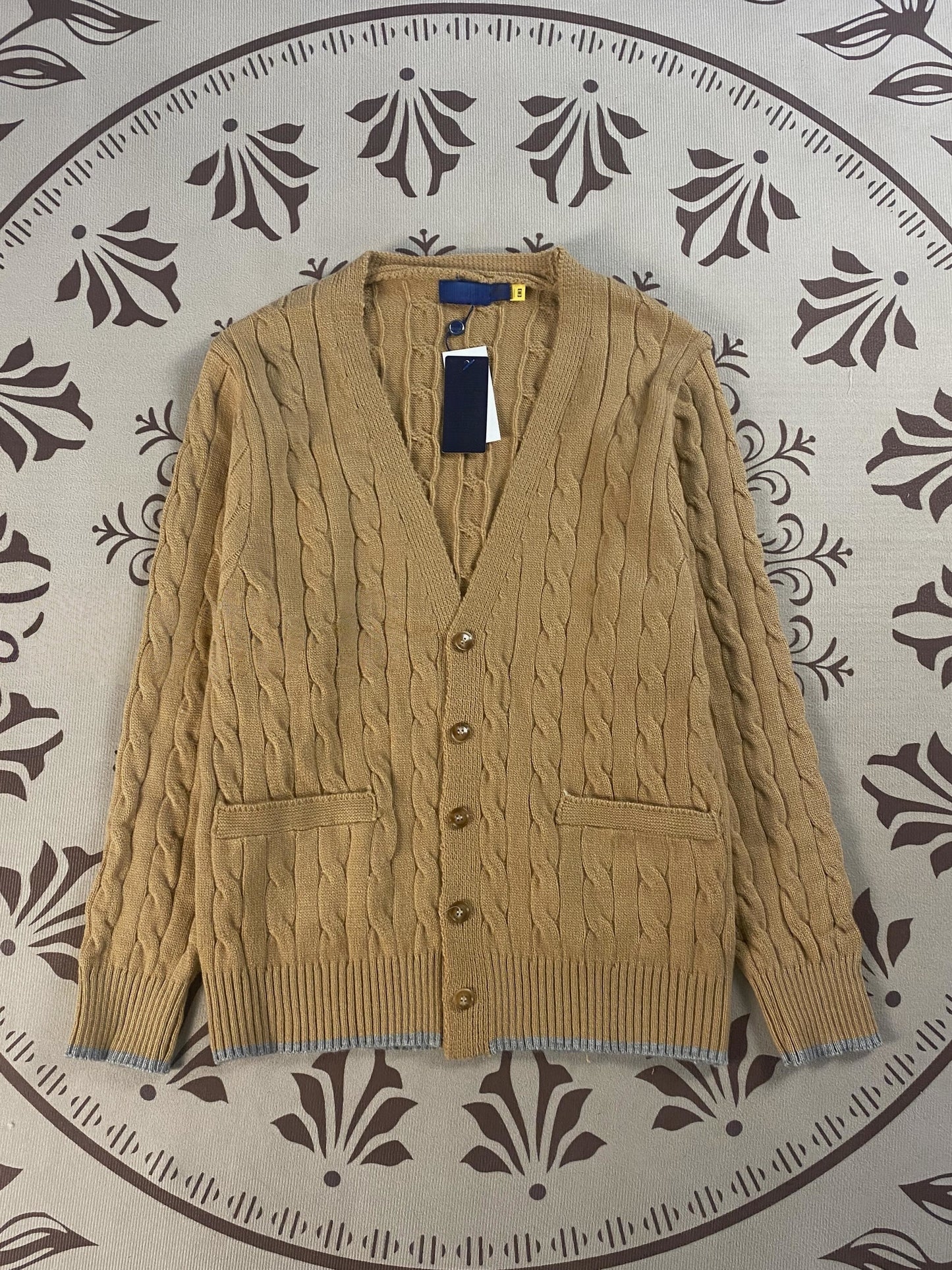 T588-874  V-neck sweater long sleeved casual loose fit