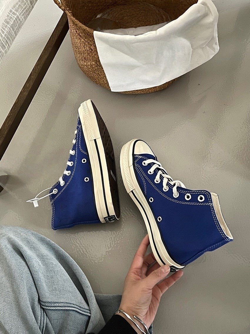 T588-870 Casual flat bottomed board shoes with high tops