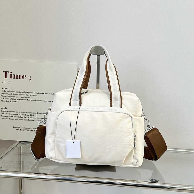 T588-845 Simple and stylish canvas fitness large capacity crossbody bag