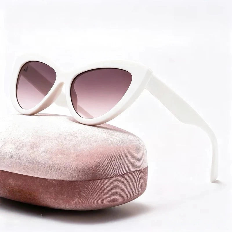 Men's and women's large frame glasses, sunglasses, cat's eyes  E957
