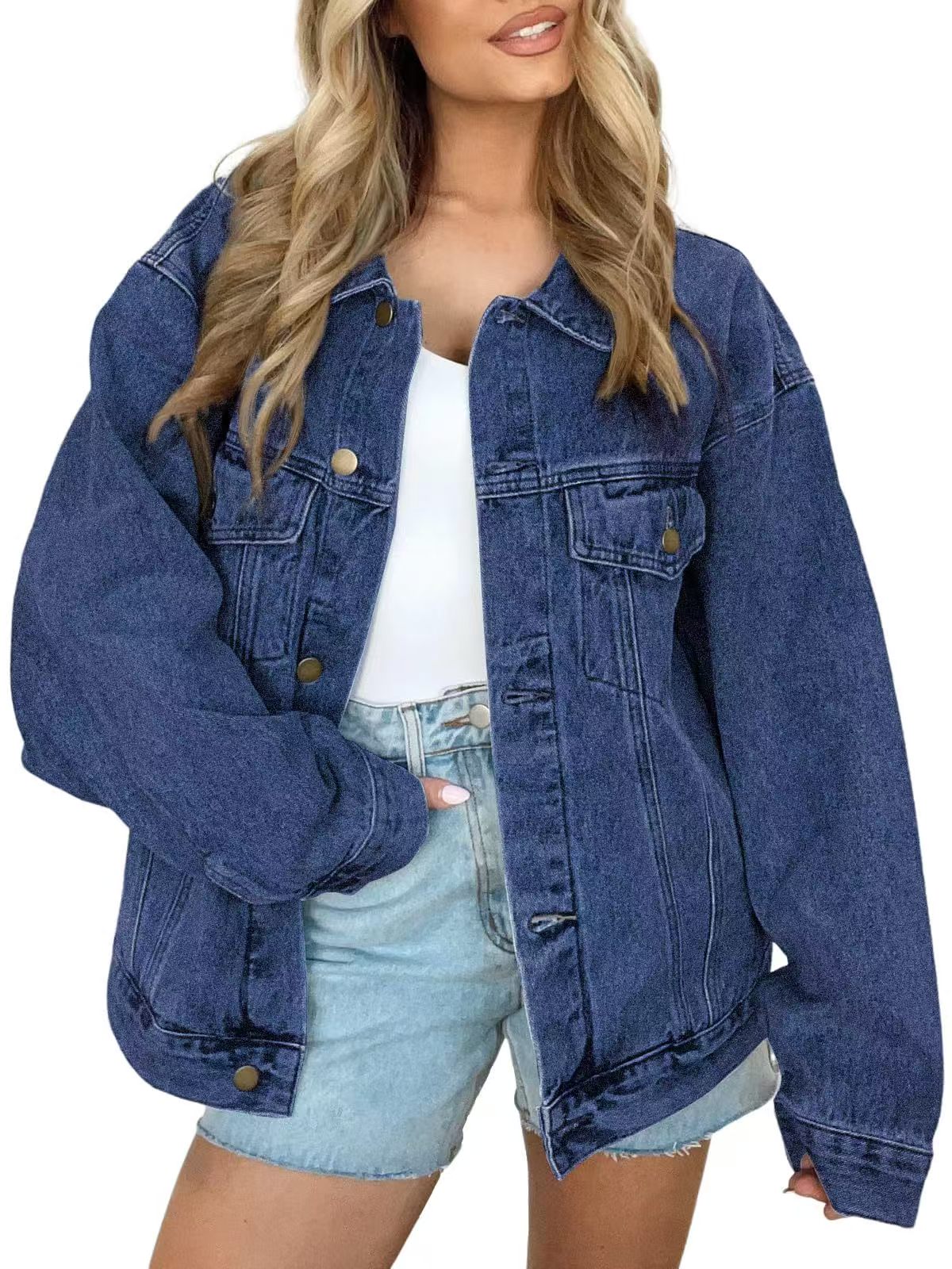 T588-581 -Oversized Denim Jacket