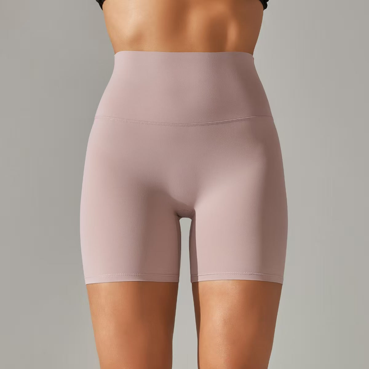 T588-131 Women's shorts, three part pants, high waist, tight fitting, elastic sports and fitness pants