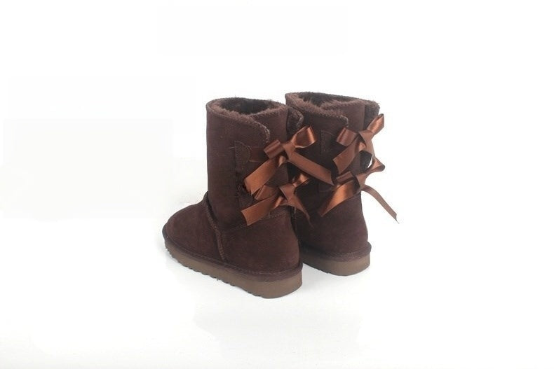 T588-789 Tall snow boots with thickened sole for warmth