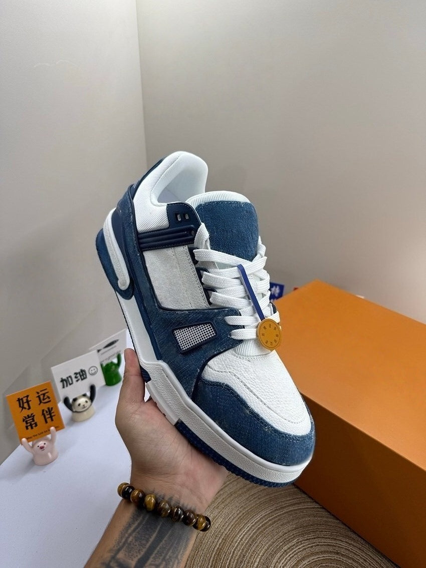 T588-792 Casual retro sports board shoes with color matching