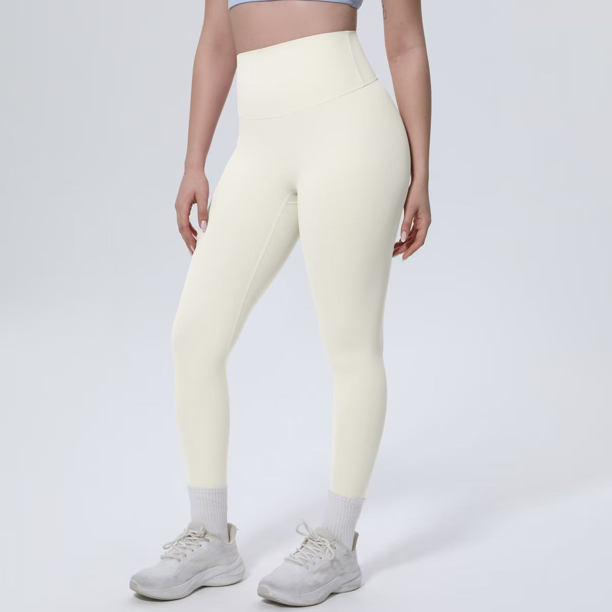High waisted and hip lifting running fitness pants E1279