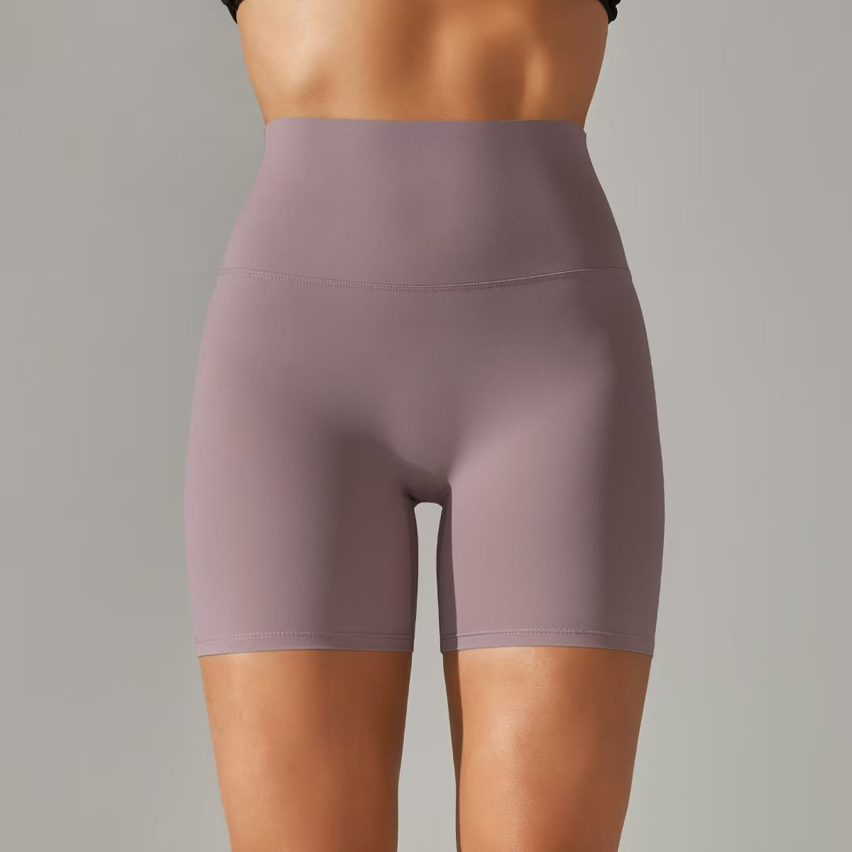 T588-131 Women's shorts, three part pants, high waist, tight fitting, elastic sports and fitness pants