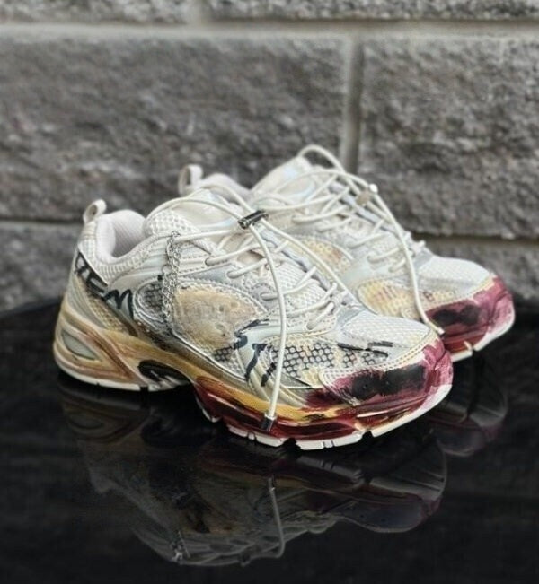 T588-802  Sports running breathable retro shoes