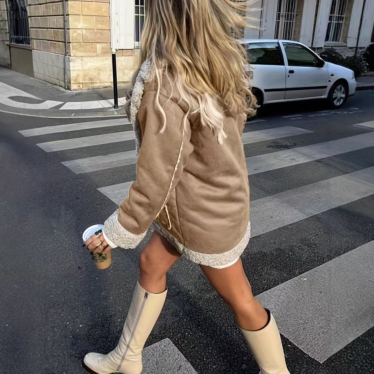 T588-485  Women's winter fur one-piece coat