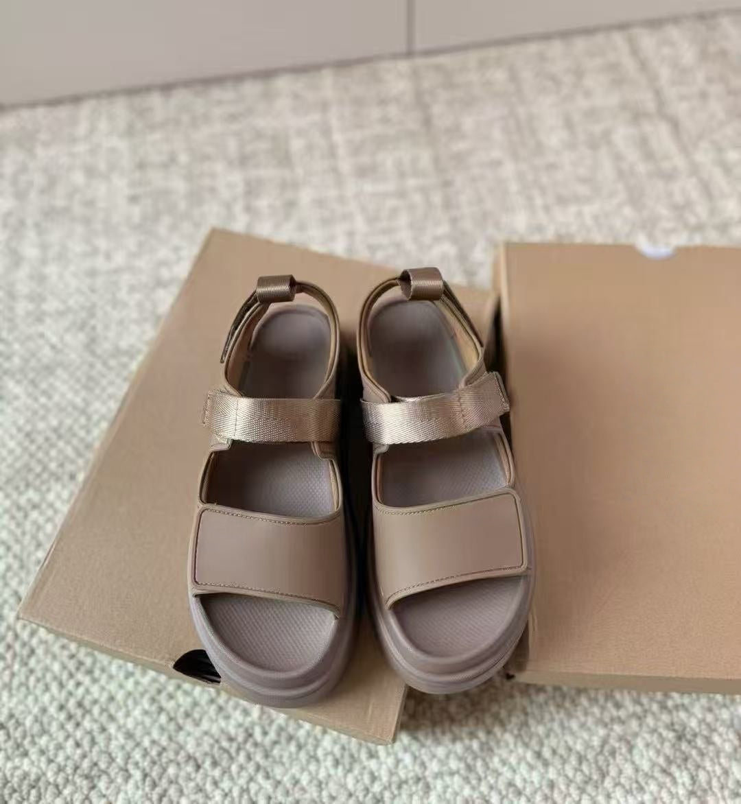 T588-1015  Summer Sandals Beach Thick Bottom
