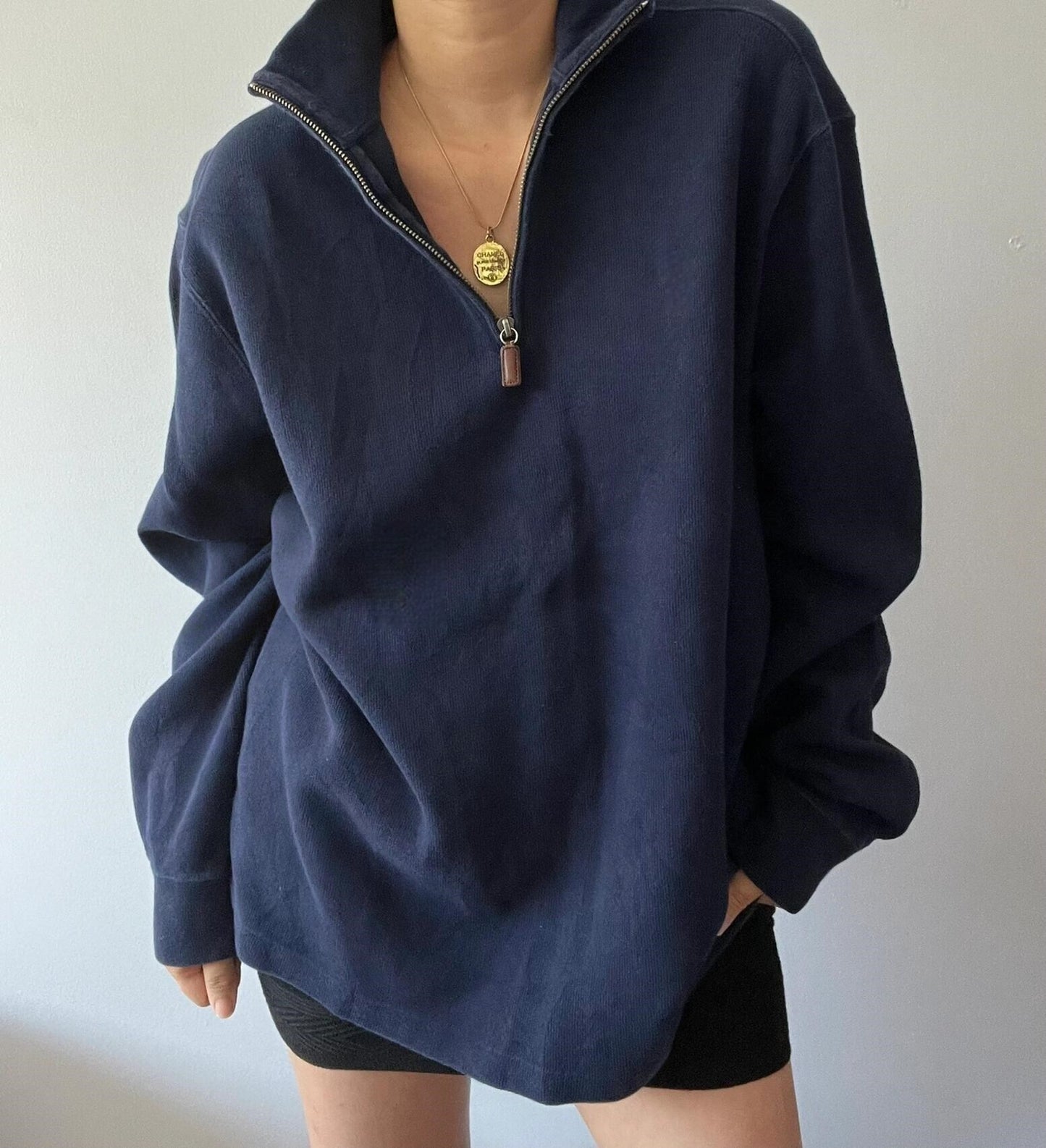 T588-783 Half zip pullover long sleeve