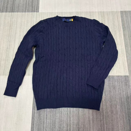 T588-889 Embroidered knitted sweater round neck pullover for men and women