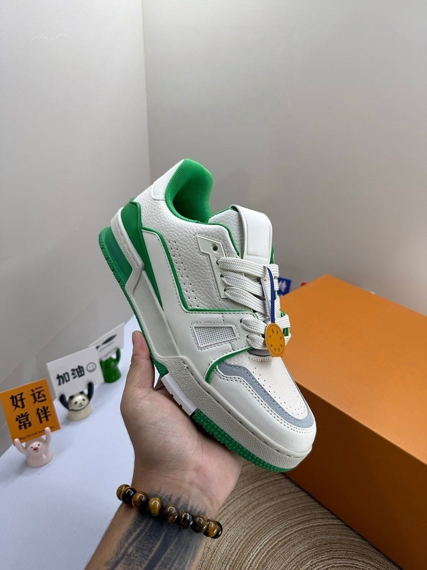 T588-792 Casual retro sports board shoes with color matching