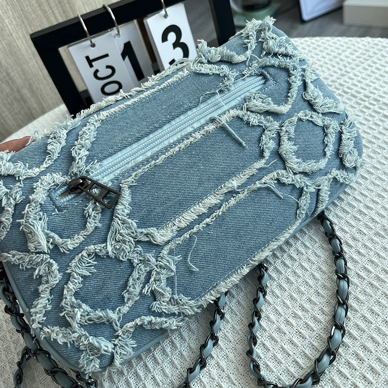 T588-810  Cowboy diagonal cross backpack for women's fashion